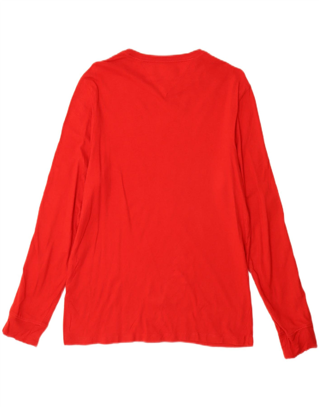 Tommy Hilfiger Uomo Graphic Top Manica Lunga Piccolo Cotone Rosso