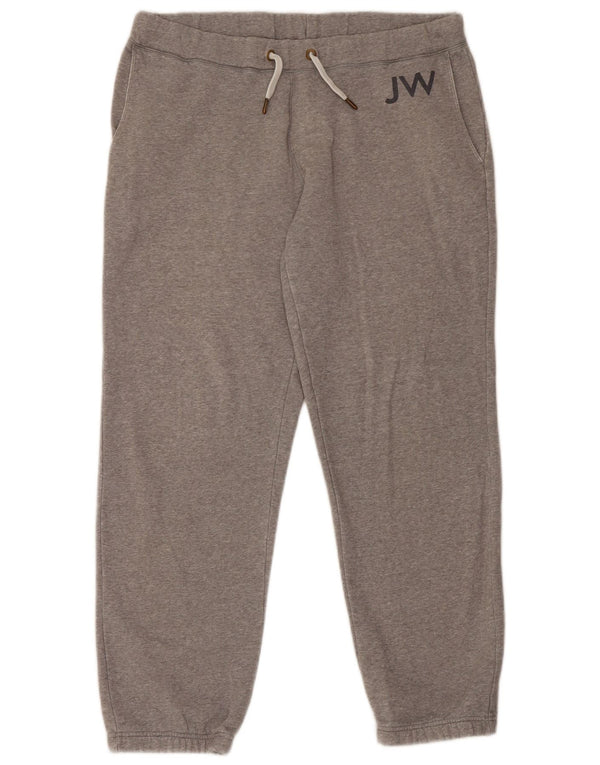 Pantaloni da tuta con grafica da uomo Jack Wills Joggers grandi in cotone grigio
