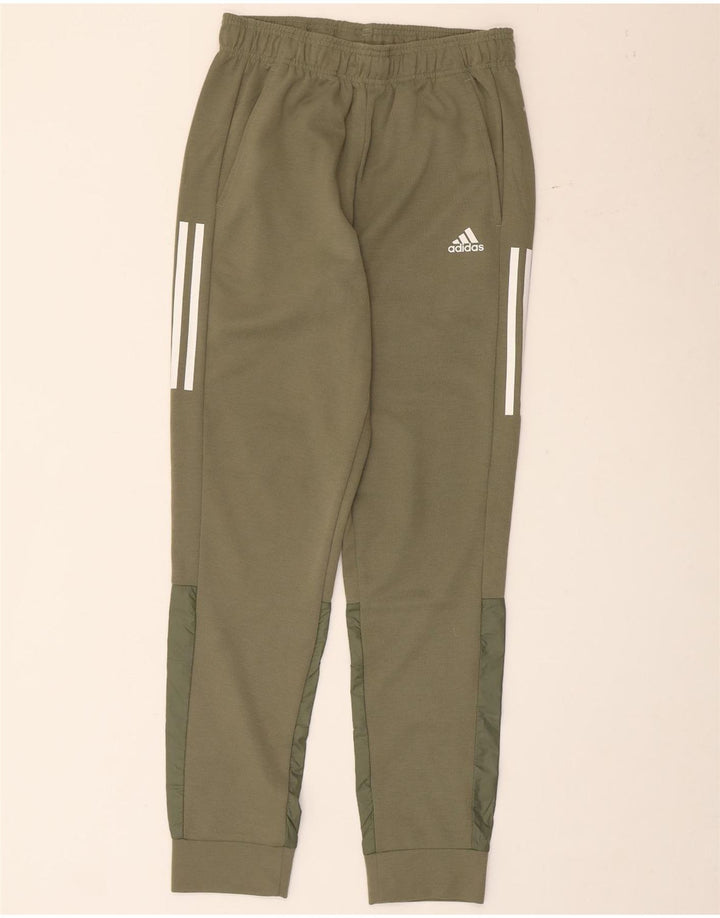 Pantaloni da tuta ADIDAS Aeroready da uomo Joggers piccoli in poliestere kaki
