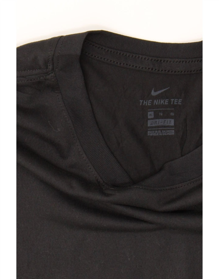 NIKE Womens Dri Fit T-Shirt Top UK 18 XL Black Polyester Vintage Nike and Second-Hand Nike from Messina Hembry 