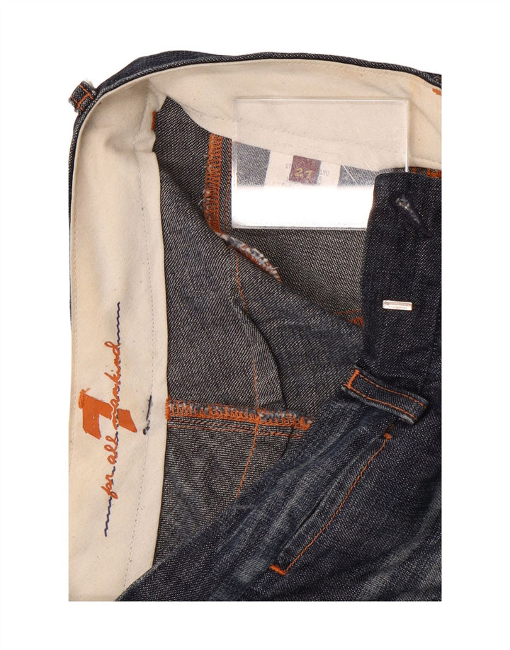 7 For All Mankind Jeans svasati da donna W27 L34 Cotone blu navy