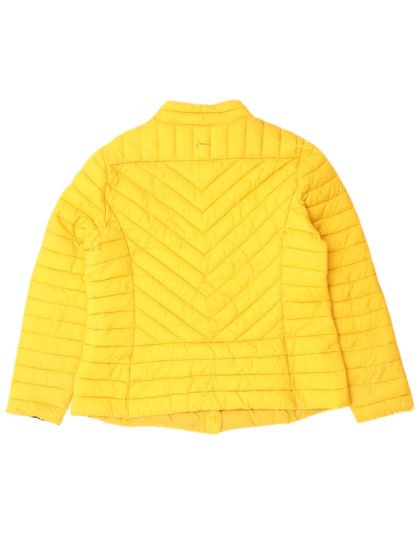 JOULES Giacca imbottita da donna UK 18 XL Giallo Poliammide