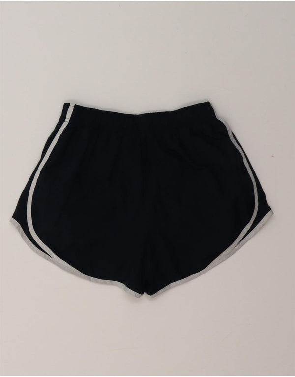 Pantaloncini sportivi Nike Dri Fit da donna UK 8 Small in poliestere blu navy