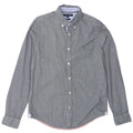 TOMMY HILFIGER Camicia slim fit da uomo piccola in cotone blu navy