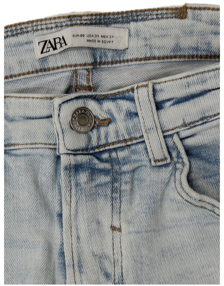 Jeans slim invecchiati da uomo Zara EU 40 medio W31 L29 blu