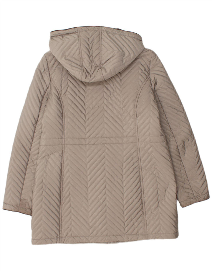 Soprabito trapuntato da donna Dkny UK 16 grande grigio