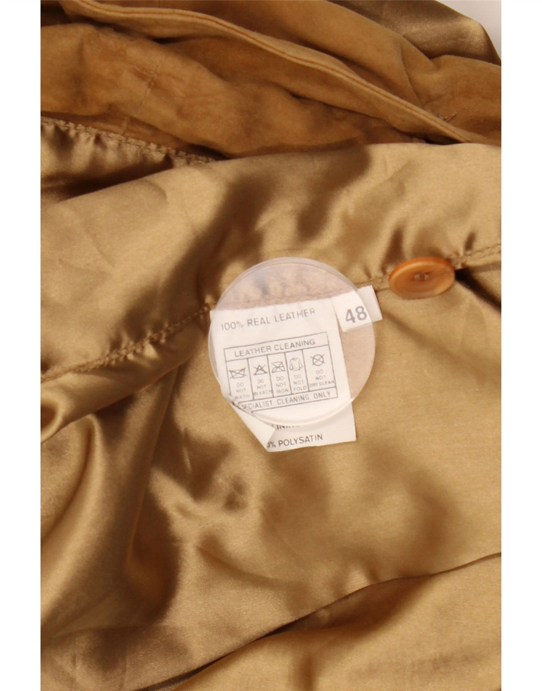 Giubbotto bomber vintage in pelle scamosciata da uomo IT 48 in pelle marrone medio