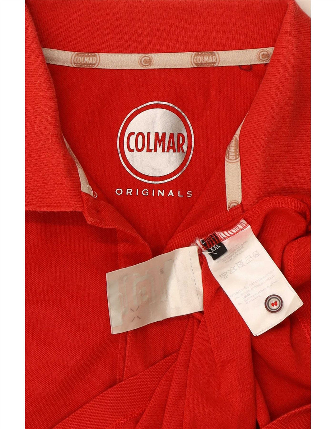 Polo da uomo Colmar 2XL in cotone rosso
