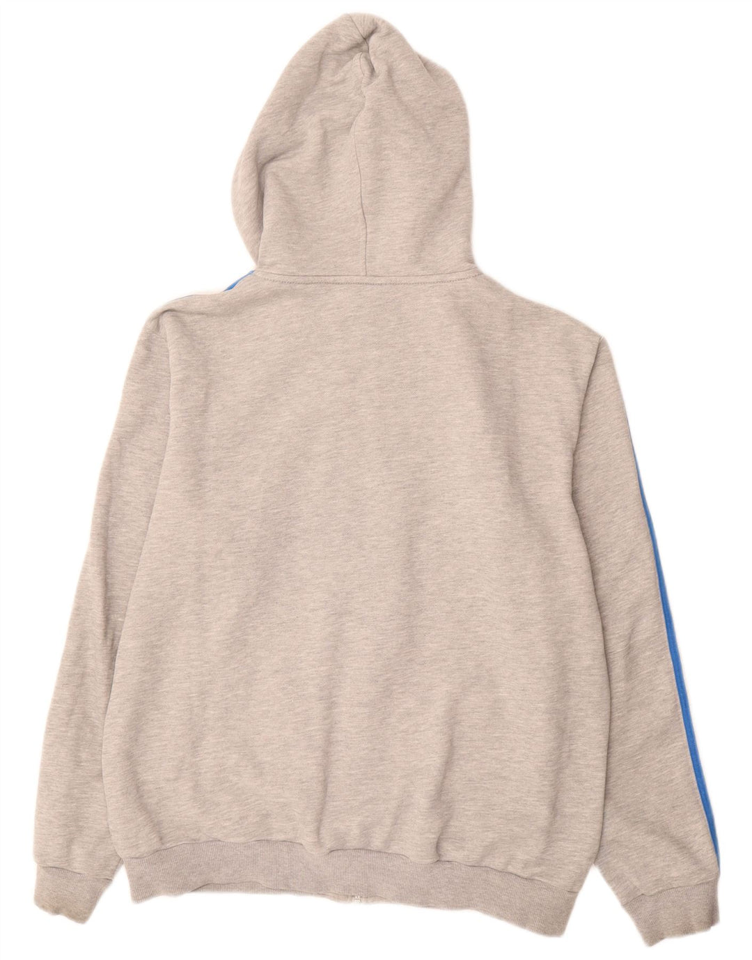 Maglione con cappuccio e zip ADIDAS da uomo XL in cotone grigio
