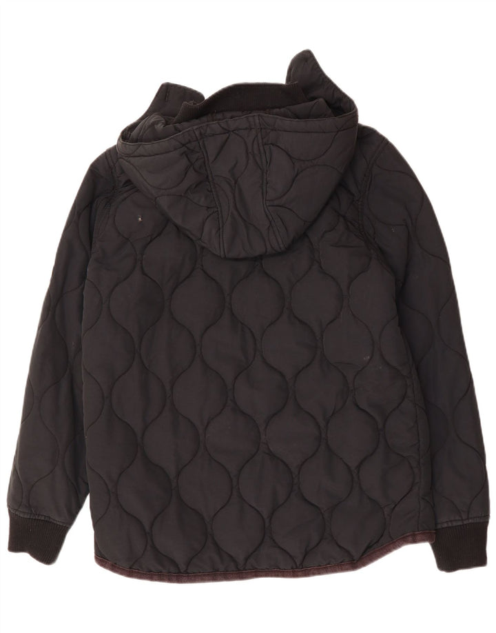 Giacca imbottita con cappuccio da uomo LYLE & SCOTT UK 40 grande cotone nero