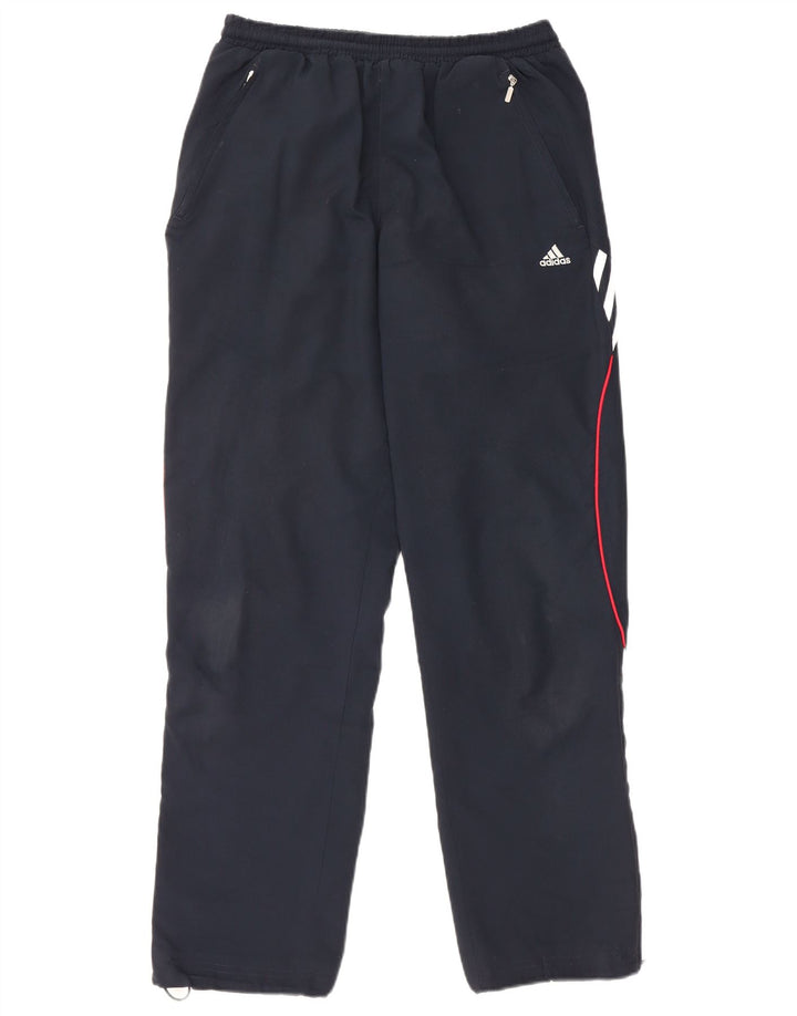 Pantaloni da tuta da uomo ADIDAS piccoli in poliestere blu navy