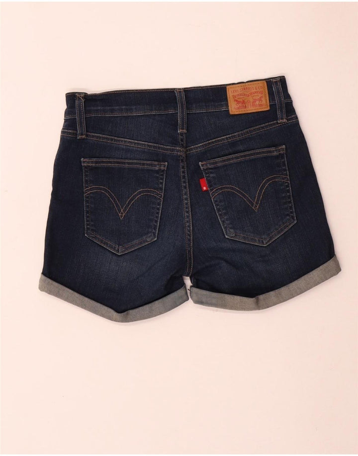 Pantaloncini di jeans da donna Levi's W25 XS cotone blu navy