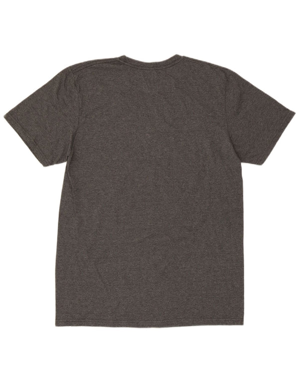 T-shirt grafica regolare da uomo Adidas Top in cotone grigio medio