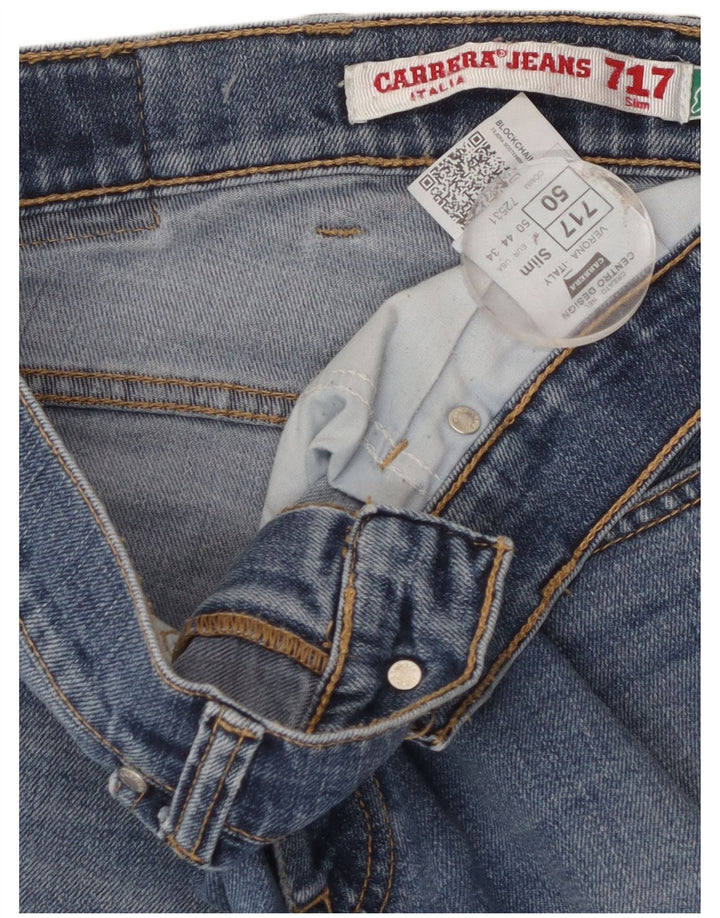 Carrera Uomo 717 Slim Jeans IT 50 Large W34 L30 Blu Cotone