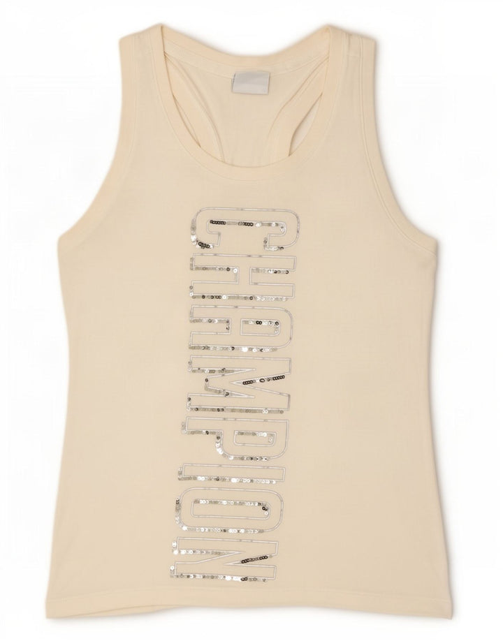 Canotta grafica da donna Champion UK 12 Medium White