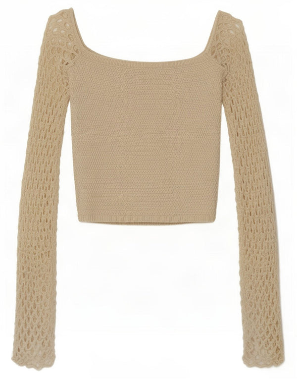 Top corto da donna con spalle scoperte Zara UK 4 XS viscosa bianca