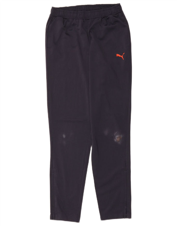 Pantaloni della tuta da ragazzo Puma 13-14 anni in poliestere blu navy