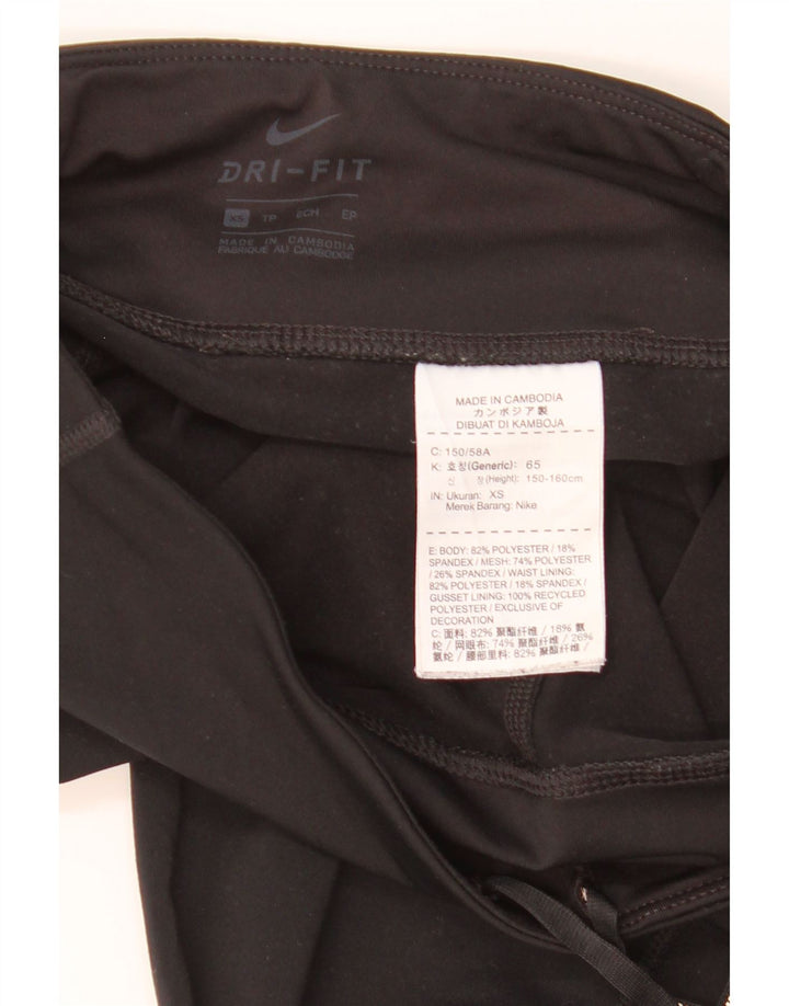 Leggings Nike Dri Fit da donna UK 6 XS poliestere nero