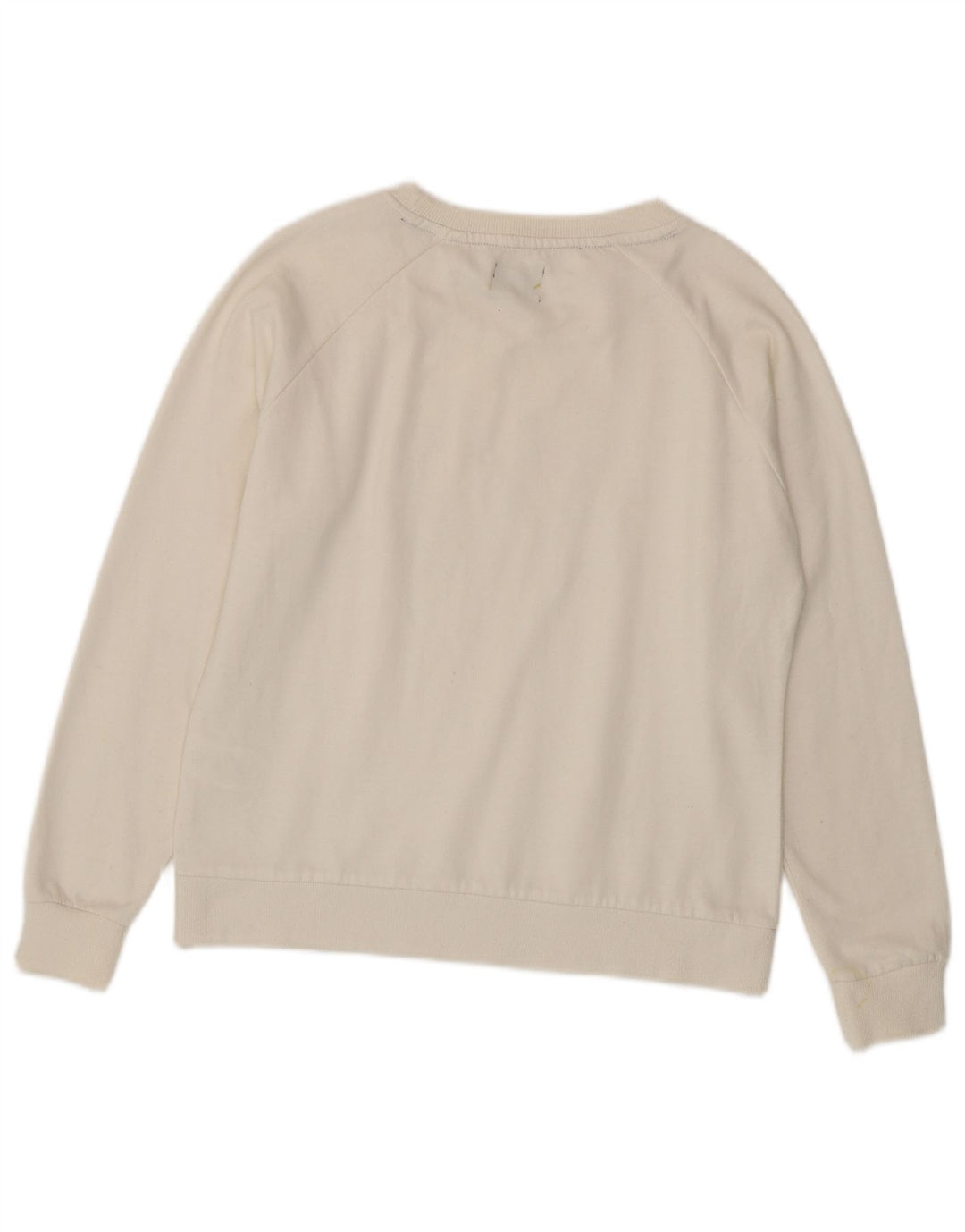 Felpa grafica da donna Avirex Maglione UK 14 Cotone bianco medio