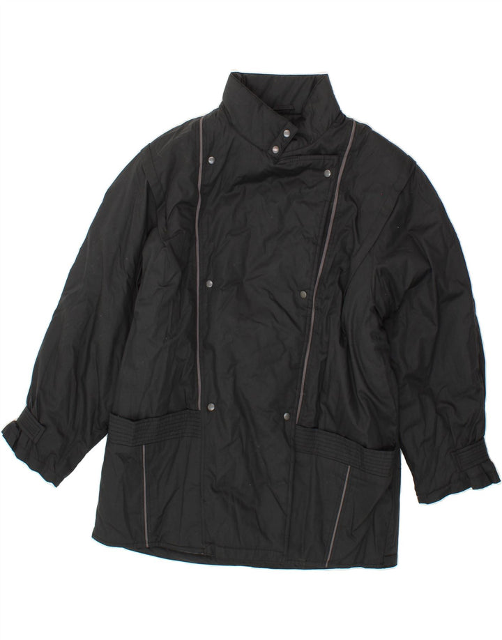 VINTAGE Womens Windbreaker Jacket EU 44 XL Black Polyester Vintage Vintage and Second-Hand Vintage from Messina Hembry 