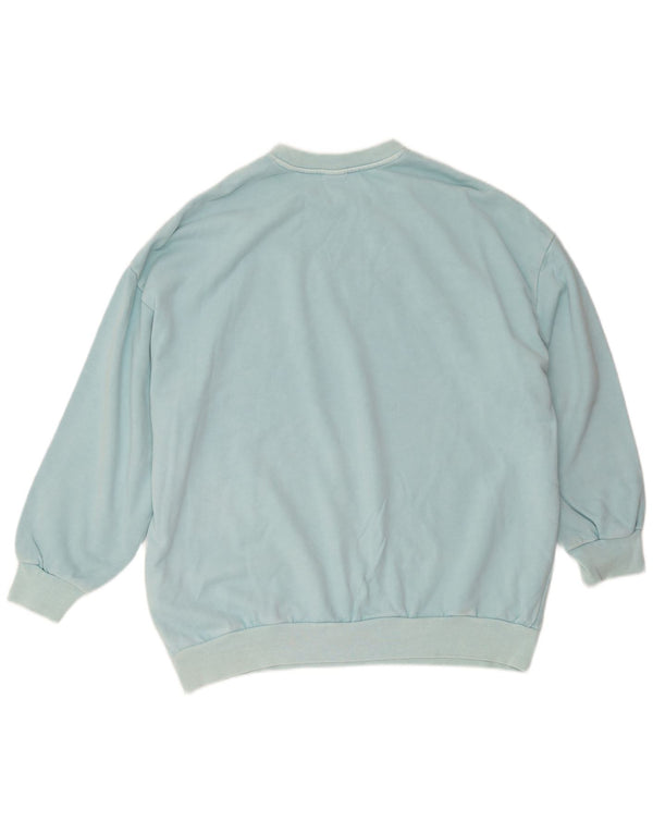 Levi's Uomo Felpa con vestibilità ampia grafica Maglione piccolo in cotone turchese