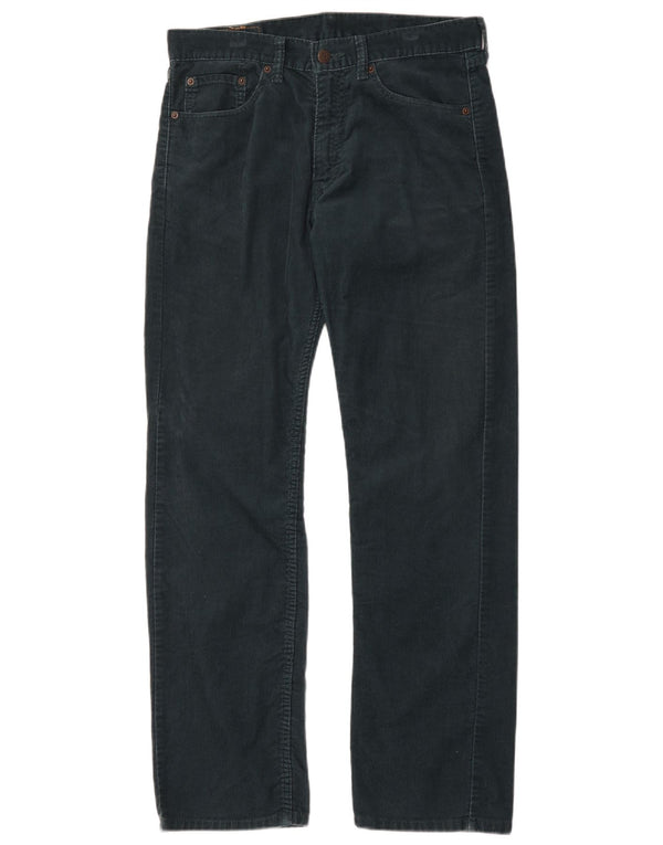 Levi's Uomo 505 Pantaloni dritti in velluto a coste W32 L32 Cotone verde