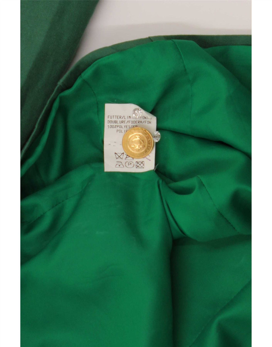 Giacca blazer a 4 bottoni da donna Levante EU 36 piccola poliestere verde