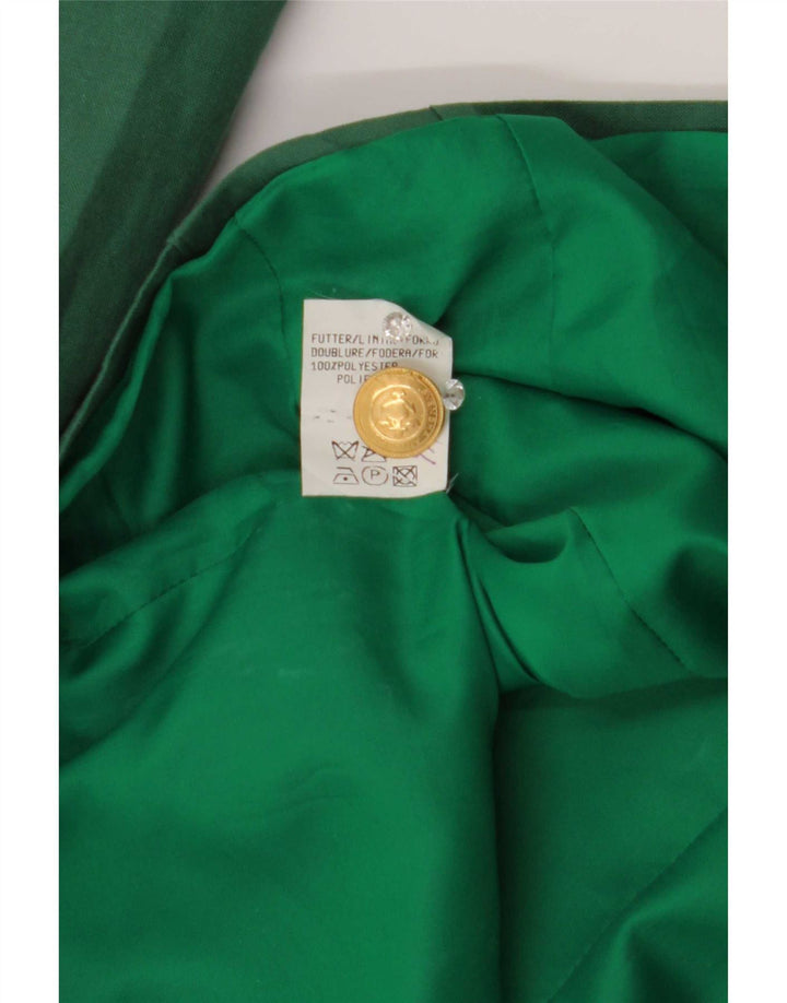 Giacca blazer a 4 bottoni da donna Levante EU 36 piccola poliestere verde