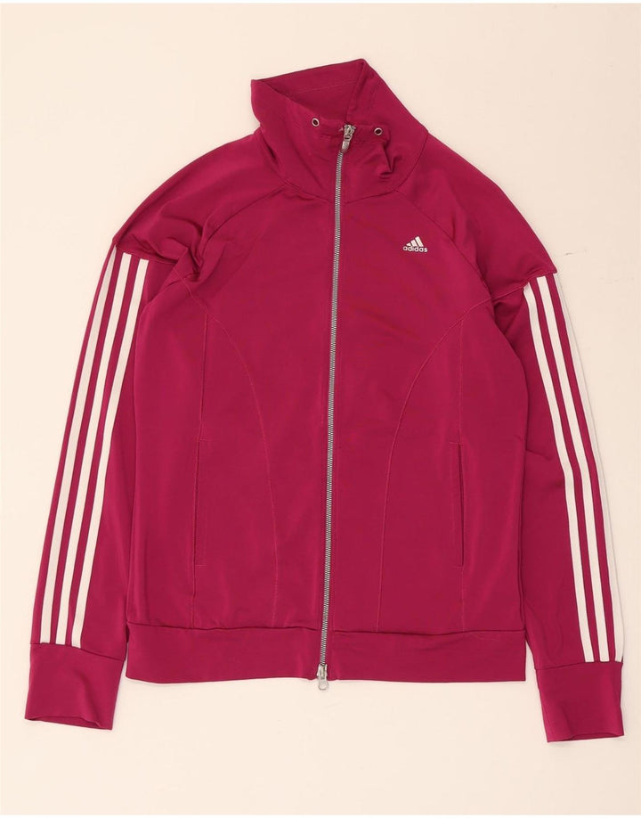 Giacca da tuta da donna Adidas Climacool UK 12 poliestere rosa medio
