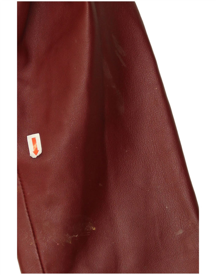 Giacca Blazer in Pelle da Donna a 3 Bottoni Conbipel IT 46 Large in Pelle Bordeaux