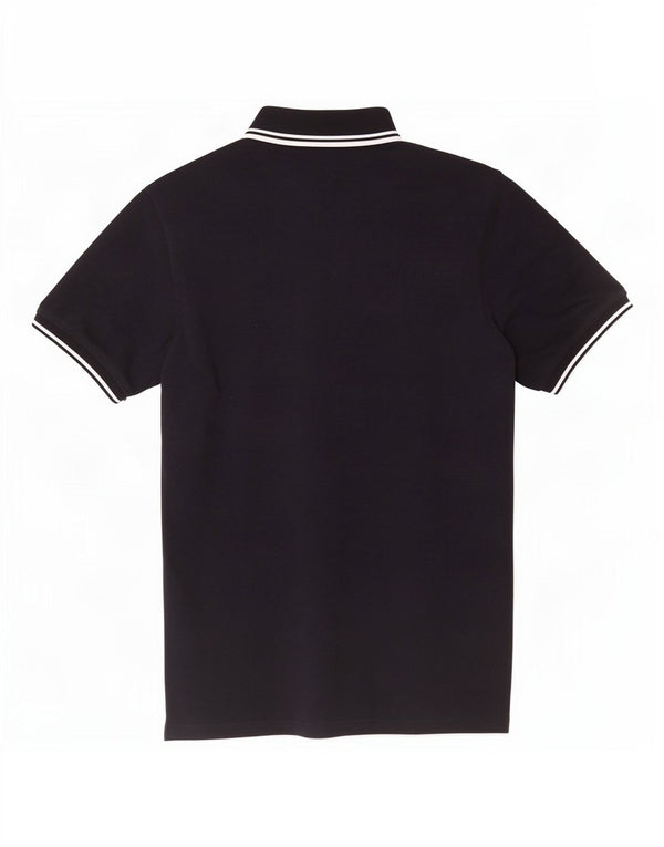 Polo da uomo Fred Perry piccola in cotone a righe blu navy
