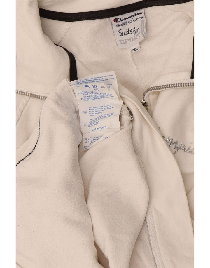 Giacca da tuta da donna Champion UK 18 XL Cotone bianco