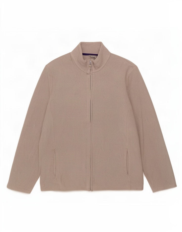 Giacca in pile da donna Marks & Spencer UK 16 grande poliestere grigio