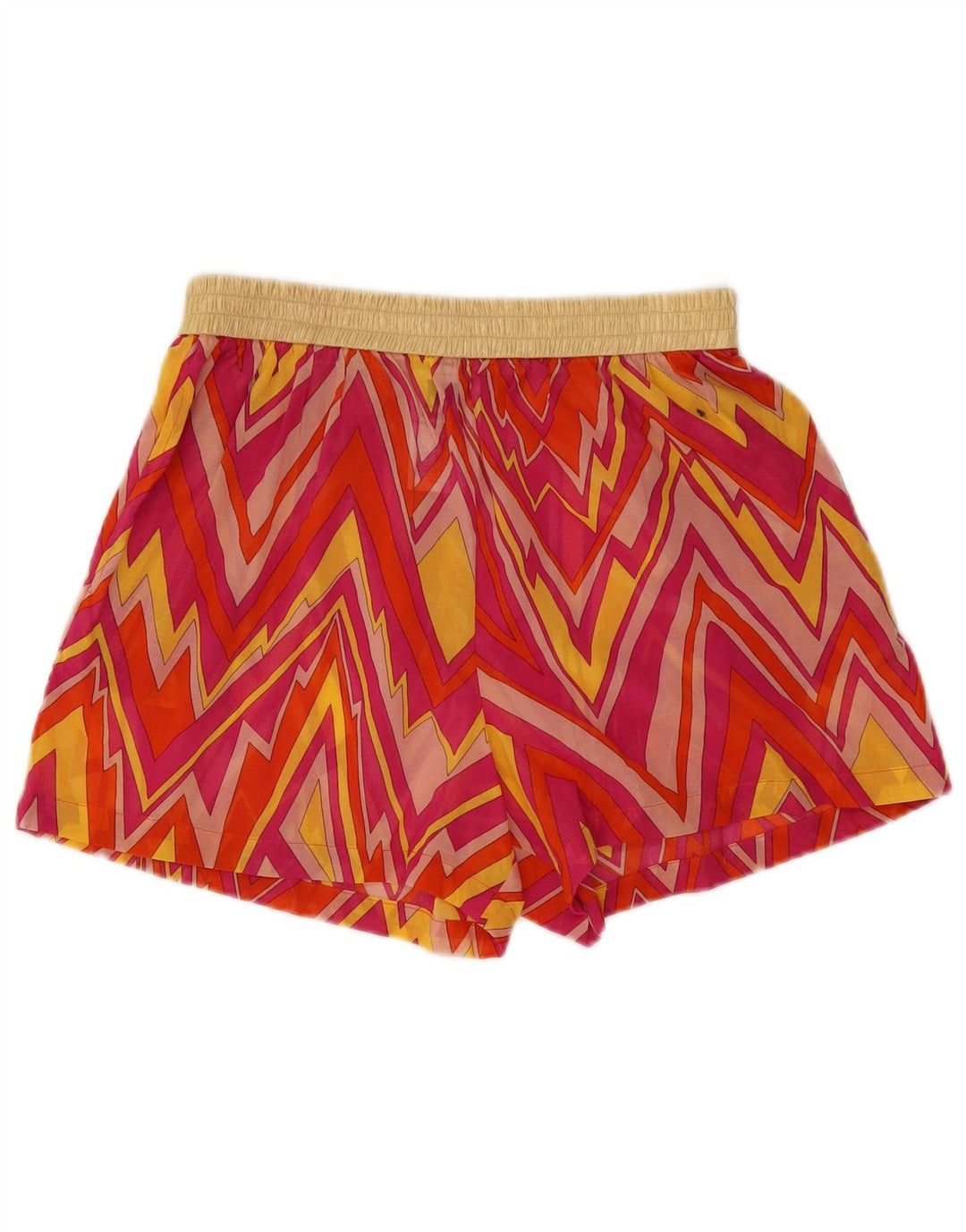 Pantaloncini a vita alta da donna Missoni piccoli W26 poliestere geometrico rosa
