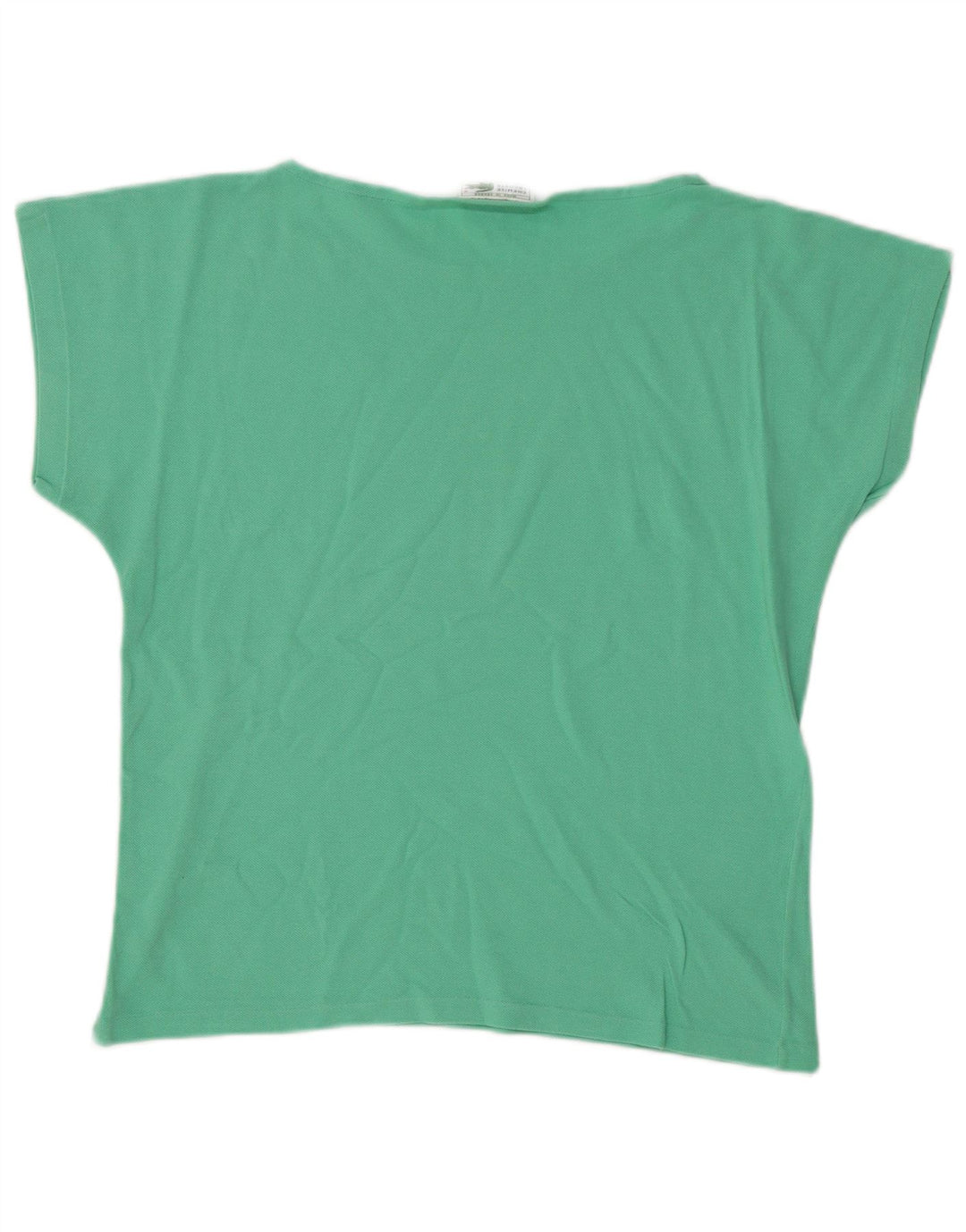 T-shirt da donna LACOSTE taglia superiore 40 cotone turchese medio