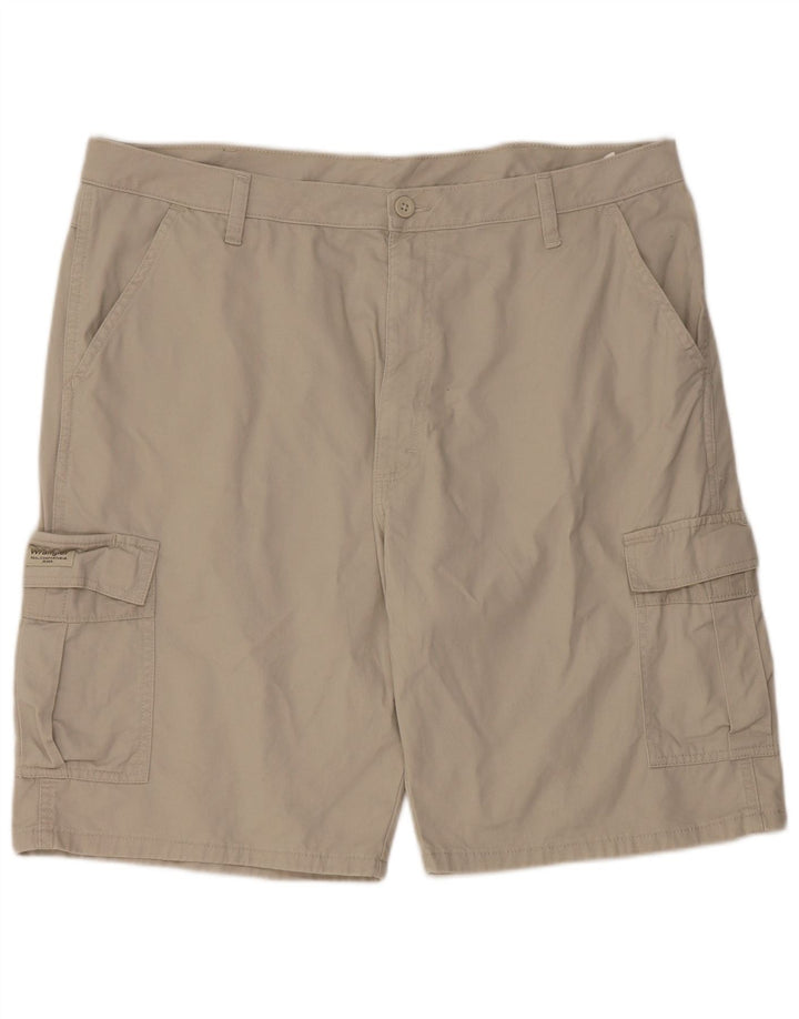 Pantaloncini cargo da uomo Wrangler W40 XL in cotone grigio