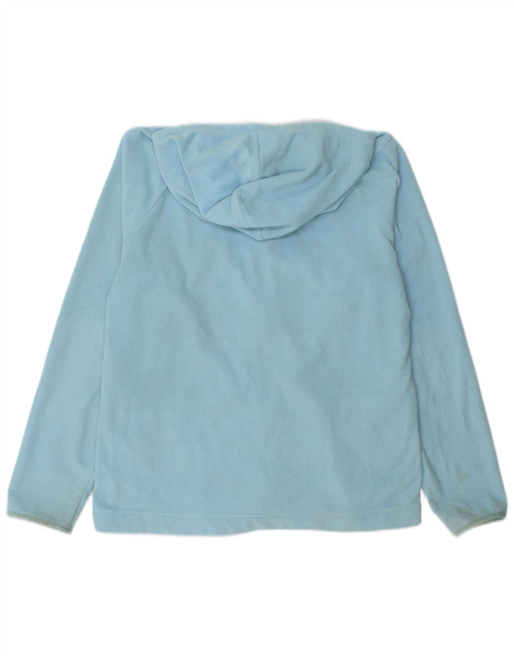 Giacca in pile con cappuccio Reebok da donna UK 18 XL blu poliestere