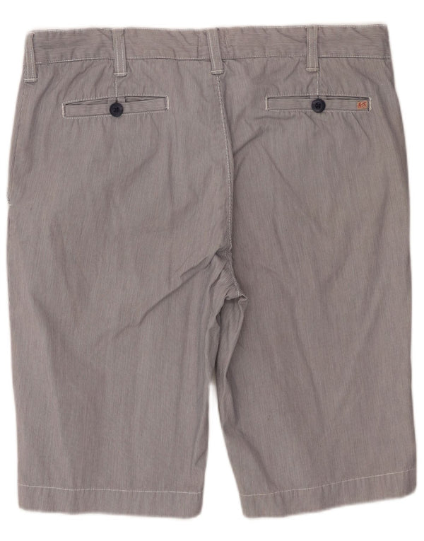 Pantaloncini chino da uomo Scotch & Soda W34 grande cotone gessato blu
