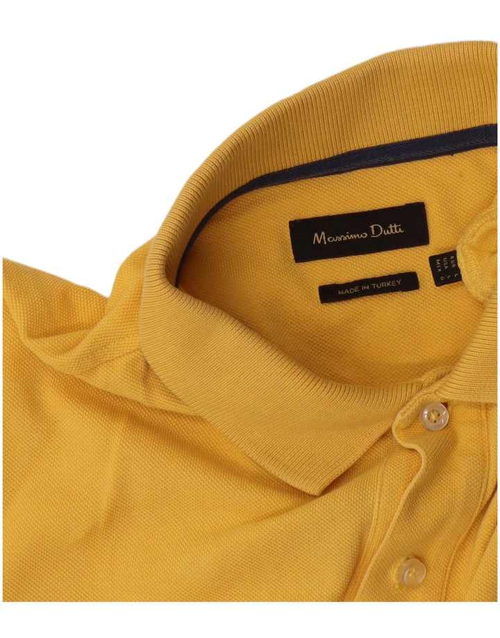 Polo da uomo Massimo Dutti grande gialla