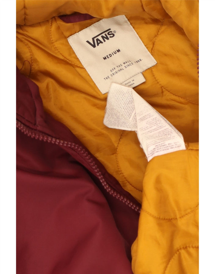 Giacca Parka con cappuccio da uomo Vans UK 38 nylon medio bordeaux