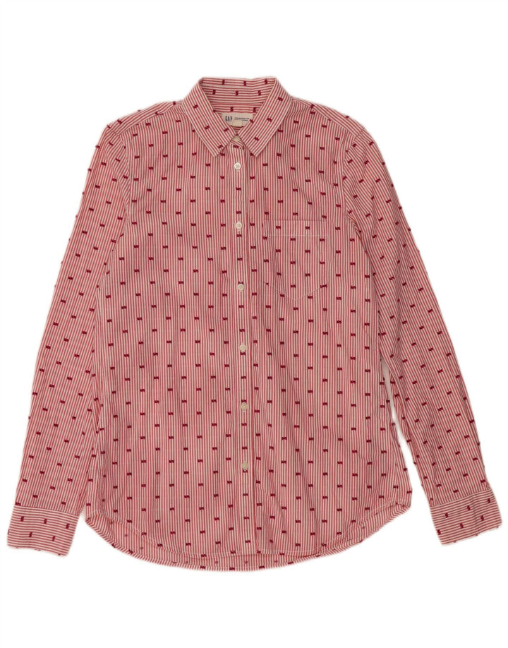 Camicia alta da donna GAP UK 10 piccola in cotone a righe rosse