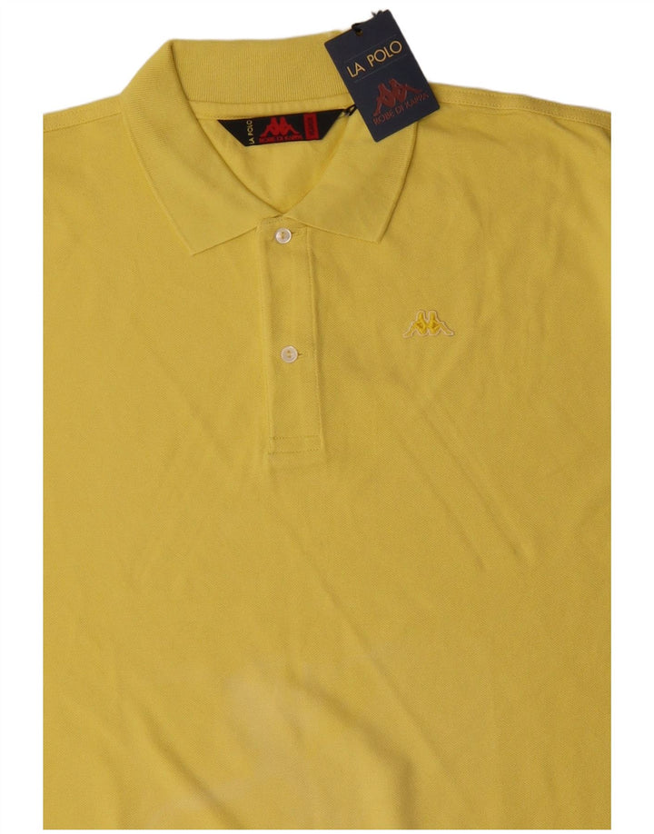 Polo da uomo KAPPA XL in cotone giallo