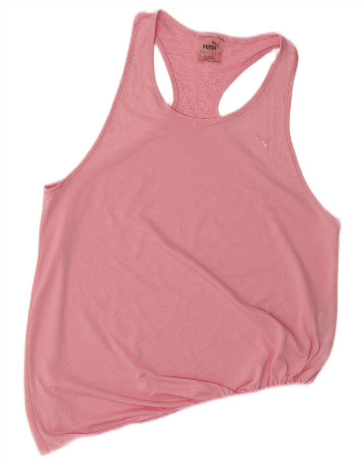 Canotta da donna Puma UK 16 grande rosa poliestere