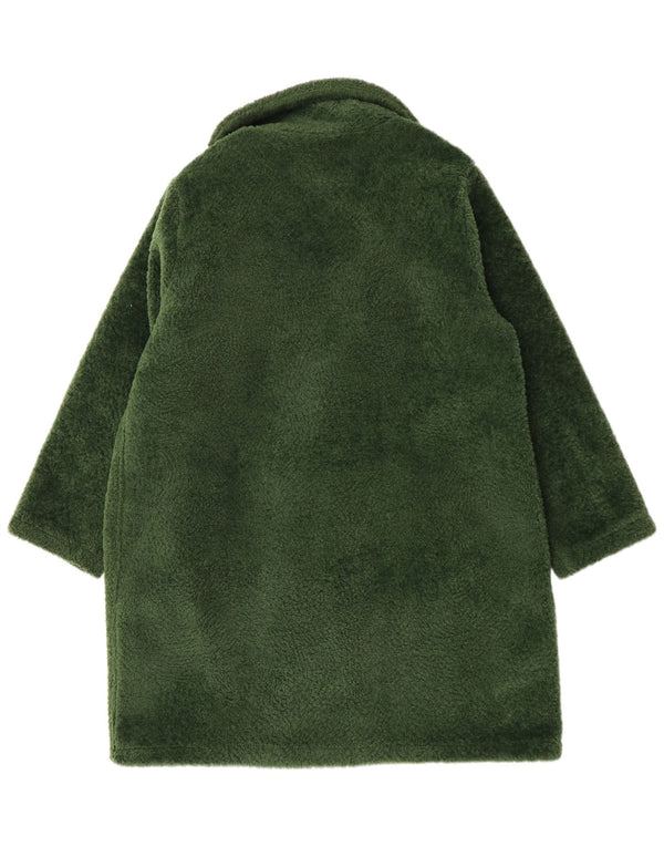 MICHAEL KORS Cappotto oversize da donna in pelliccia sintetica UK 18 XL Poliestere verde
