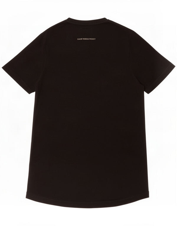 T-shirt da uomo Triumph Medium Black Cotton