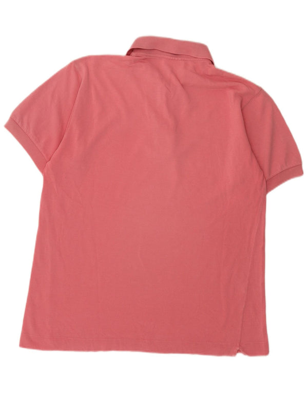 Polo da uomo Lacoste taglia 4 in cotone rosa medio