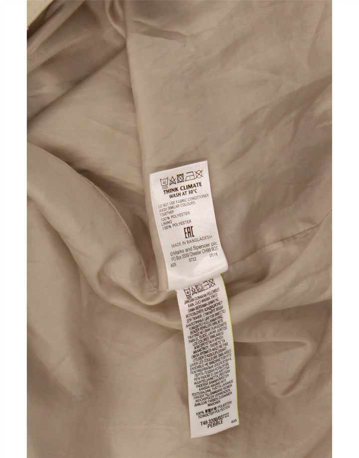 Trench da donna Marks & Spencer UK 20 2XL Poliestere beige