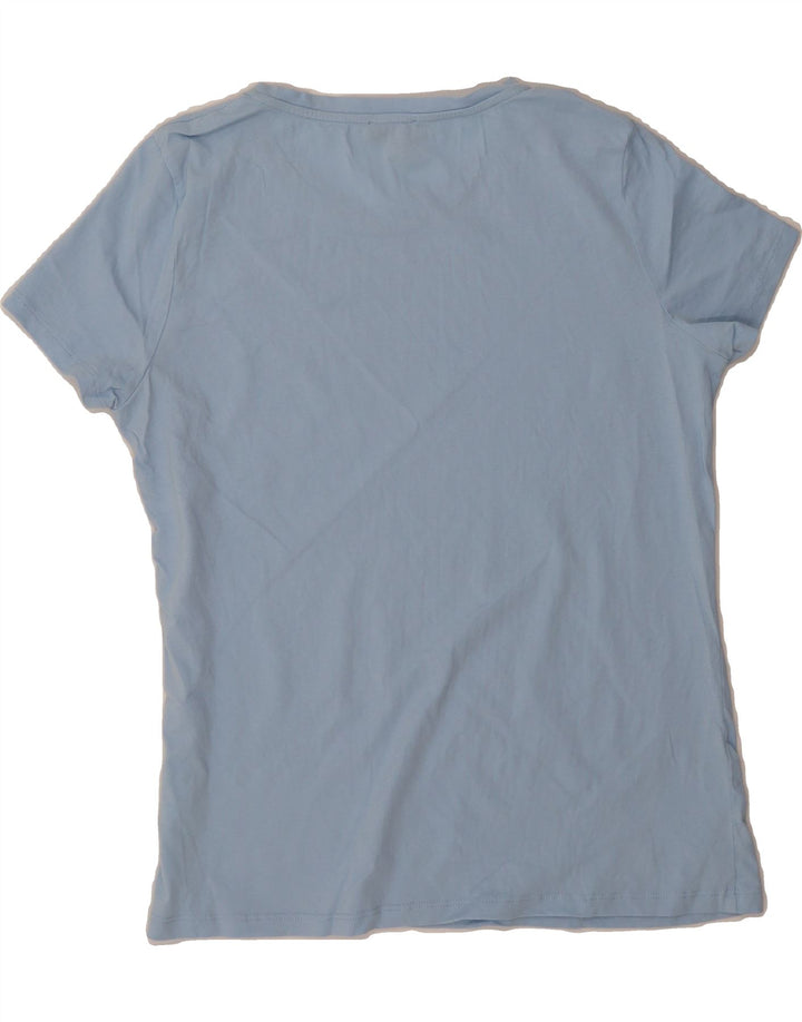 HOBBS Womens T-Shirt Top UK 16 Large Blue Cotton Vintage Hobbs and Second-Hand Hobbs from Messina Hembry 
