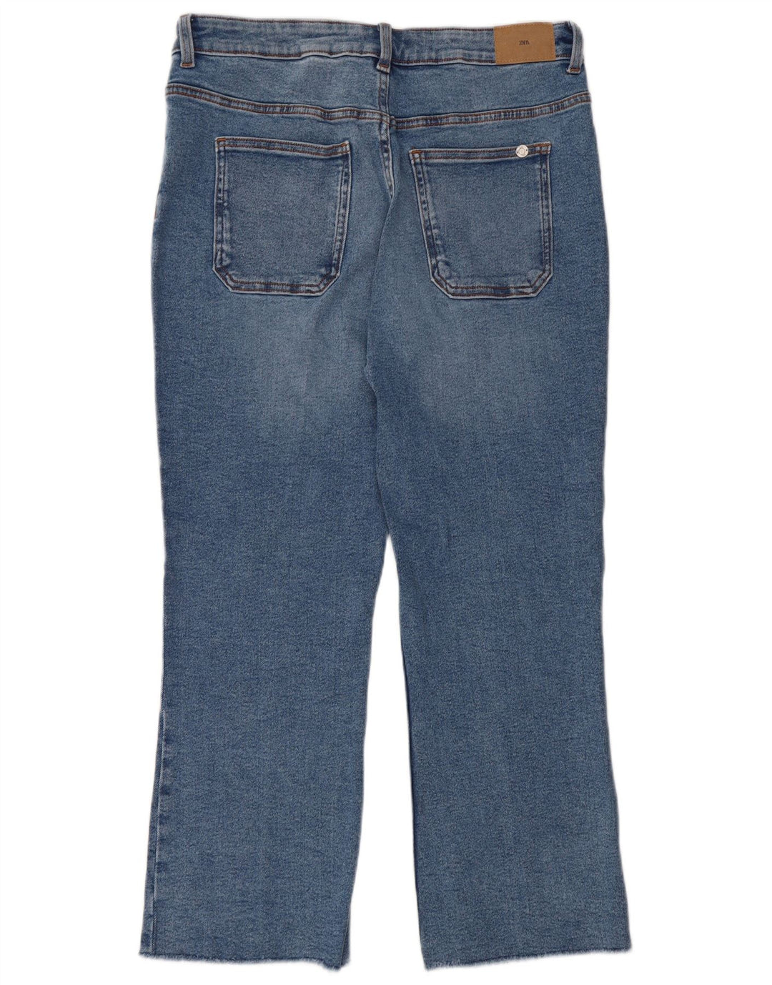 Jeans dritti da donna Zara EU 42 Large W32 L27 Blu