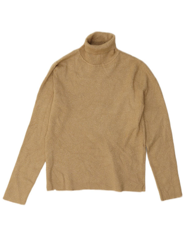 Maglione Zara per ragazze con collo alto e collo alto, 11-12 anni, in viscosa beige